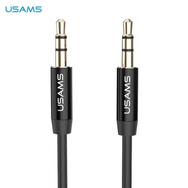 USAMS YP-01 Audio kábel Jack 3,5 mm (M) - Jack 3,5 mm (M) čierna / Audio kábel / prepojovací / 1 m (YP101)
