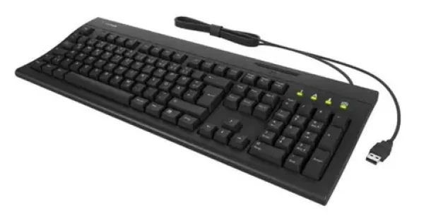 Keysonic KSK-8041U-CR čierna / Klávesnica / plná veľkosť / DE / čítačka čipových kariet / USB (61082)