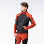 Pánska mikina Polar Monar M 92800621574 grey-orange - Hi-Tec XXL