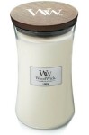 WoodWick Linen 609.5g - váza veľká / doba horenia: až 120 h (5038581054728)