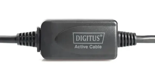 Digitus DA-73101 čierna / Aktívny USB 2.0 predlžovací kábel / 15 m (DA-73101)