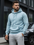 Pánska mikina s kapucňou modrá FashionStreet BX5107 XL