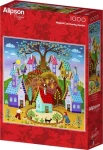 ALIPSON Štvorcové puzzle Magická záhrada