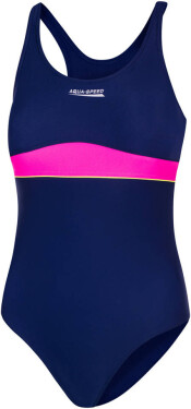 AQUA SPEED Plavky EMILY Navy Blue/Pink