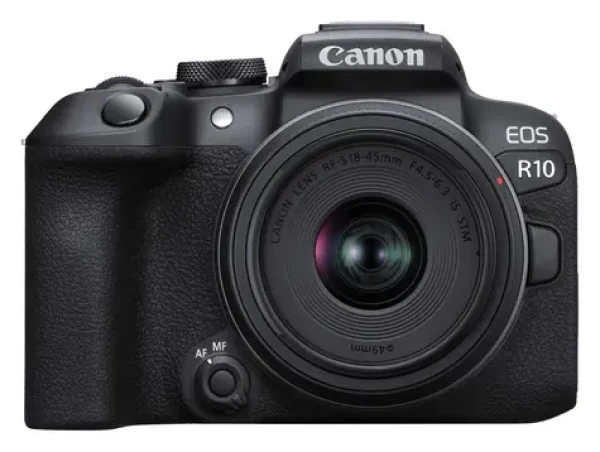 Canon EOS R10 čierna + RF-S 18-45mm F4.5-6.3 IS STM / Fotoaparát / CMOS APS-C / 4K video / Wi-Fi / Bluetooth (5331C010)