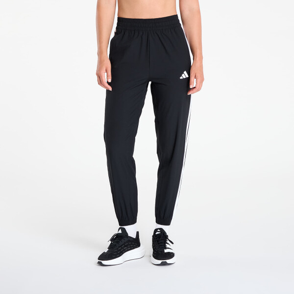 Kalhoty adidas Train Essentials 3-Stripes Woven Joggers Black/ White XS