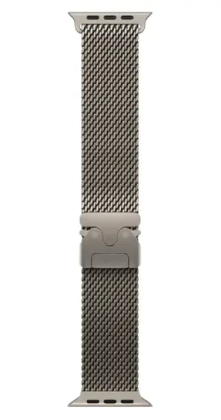 Apple Watch Milanese Loop 49 mm Natural Titanium veľ. S / Remienok milánsky ťah / Titan / 130-160 mm (MGHN4ZM/A)