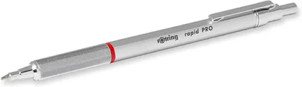 Rotring rapid PRO Chróm / guličkové pero / farba náplne: modrá (1904291)