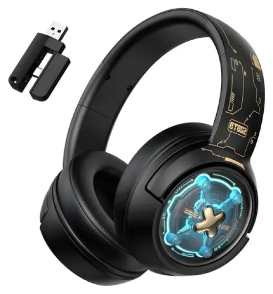 ONIKUMA GT802 čierna / Herné slúchadlá / Bluetooth 5.4 / 2,4 GHz / RGB / mikrofón (GT802 Black)