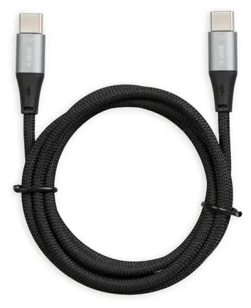 Ibox IKUTC čierna / Dátový kábel / USB-C - USB-C / 60 W / 2 m / opletený (IKUTC2B)