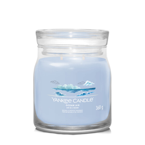 Yankee Candle Signature Ocean Air stredný pohár 368g / doba horenia až: 50 h (5038581128801)