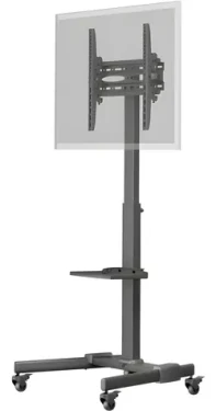 Goobay 59507 TV Presentation Stand Basic L čierna / TV stojan / podlahový / nastaviteľný (59507)