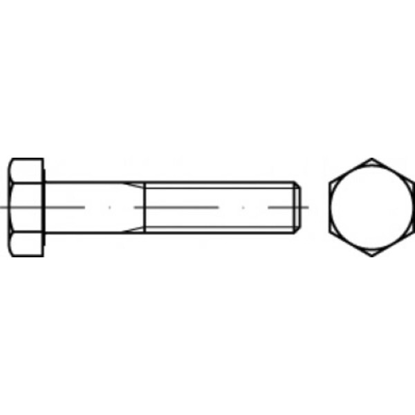 TOOLCRAFT TO-5442678 šesťhranná skrutka 25 mm 51 mm vonkajší šesťhran 83931 ocel 100 ks; TO-5442678