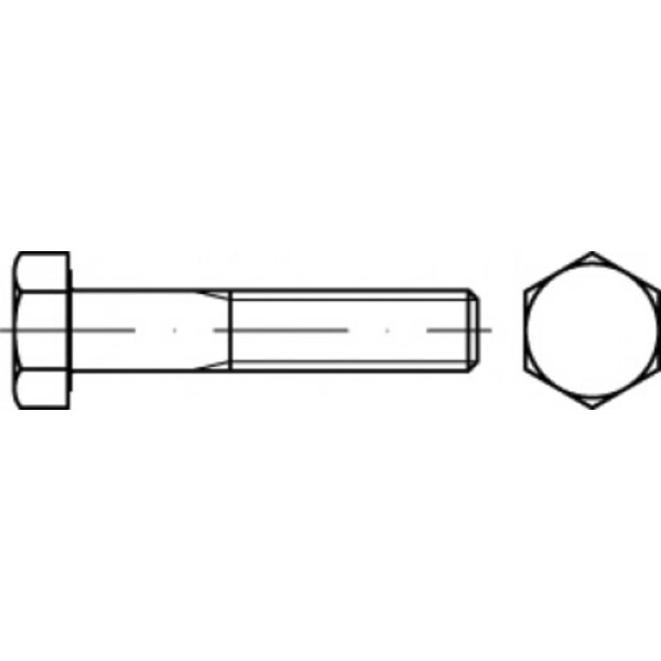 TOOLCRAFT TO-9985143 šesťhranná skrutka 125 mm 114 mm vonkajší šesťhran 83931 ocel 5 ks; TO-9985143