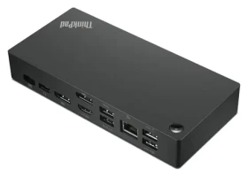 Lenovo ThinkPad Universal USB-C Dock čierna / Dokovacia stanica / 2x DP / HDMI / 3x USB-A / USB-C / RJ-45 (40AY0090UK)