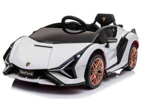 Mamido Detské elektrické auto Lamborghini Sian biele