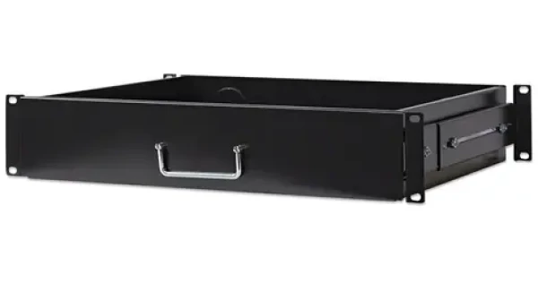 Intellinet Výsuvná zásuvka do racku 19" čierna / Zásuvka do racku / 2U / hĺbka 350 mm / nosnosť 30 kg (714938)