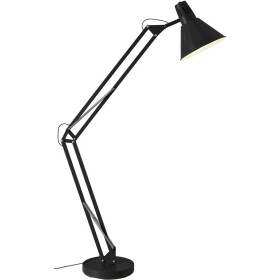 Brilliant Winston 92710/06 stojanová lampa LED E27 60 W čierna; 92710/06