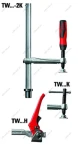Bessey upínací pevným vyložením TW TW28-30-12-2K