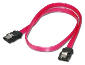 Digitus SATA II/III / Prepojovací kábel / kovová západka / 0,3 m (AK-400102-003-R)