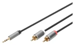 Digitus Audio adaptér Stereo 3,5 mm Jack - RCA / Redukcia (DB-510330-010-S)