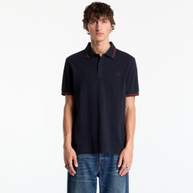 Tričko FRED PERRY Twin Tipped Fred Perry Shirt Navy XXL