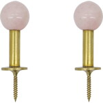 House Doctor Kovový vešiak Ball Pink – set 2 ks