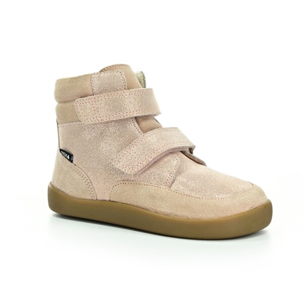 Bundgaard Basil Old Rose Glitter zimní barefoot boty 33 EUR