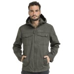 Bushman Pánska prechodná bunda Hendrik, tmavá khaki XXXL