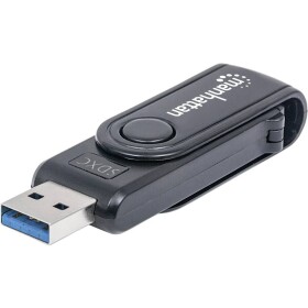 Manhattan Mini Multi-Card Reader/Writer USB 3.0 externer Card Reader/Writer 24-in-1 externá čítačka pamäťových kariet USB 3.2 Gen 1 (USB 3.0), SD, MMC mobile,; 101981 - Manhattan 101981