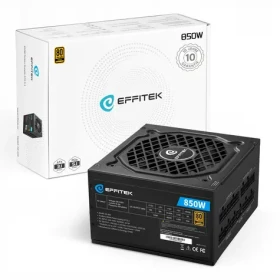 EFFITEK 850W Gold / Napájací zdroj / ATX 3.1 / PCIe 5.1 / 80 PLUS Gold / modulárny (EG-850)