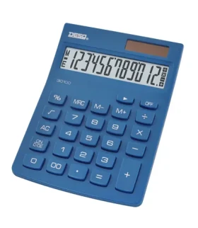 AVELI DESQ NG tmavo modrá / Stolová kalkulačka / 12miestna / duálne napájanie (30100.06)