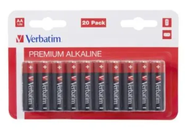 Verbatim 49877 Alkalické batérie AA (20ks) / 1.5V (49877)