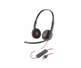 Poly Blackwire C3220 (USB-A) čierna / náhlavná súprava / mikrofón / dve slúchadlá / USB-A / ovládač (209745-201)