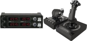 Logitech G Saitek Pro Flight Radio Panel USB (945-000011) + G X56 Hotas (945-000059)