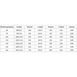 MEXEN - MIST vaňová zástena 130x150 cm 6mm 2-s, zlatá, číra, pravá 8A9-130-002-50-00-P