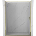 MEXEN - Exo posuvné sprchové dvere 130, transparent, zlatá 8151-130-000-50-00