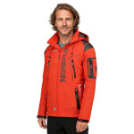 Geographical Norway Pánska športová bunda Techno MEN 056 BS3 s nastaviteľnou kapucňou nepremokavá červená (WU1060H/GN) pánska S