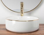 REA - Umývadlo na dosku Sami Gold Edge REA-U6758