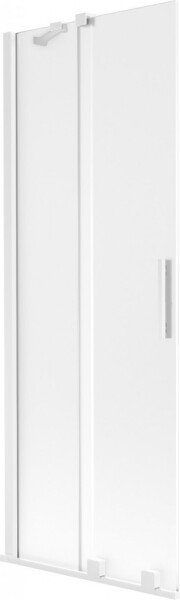MEXEN/S - Velar dvojkrídlová posuvná vaňová zástena 75 x 150, dekor, biela 896-075-000-31-20