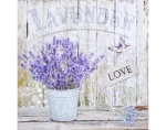 Obraz na plátne Levanduľa zátišie Love, 40x40 cm%