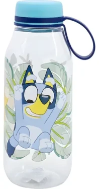 STOR Fľaša na pitie Bluey 460 ml / Fľaša na pitie / Ecozen / S držiakom na viečku / Bez BPA (50682)