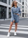 Dámske mini šaty JINELLA EY2569 Jeans blue - Fashion Street M jeans-modrá