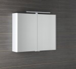SAPHO - LUCIE galérka s LED osvetlením, 86x70x17cm, biela LU085-0030
