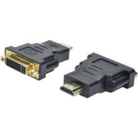 Digitus AK-330505-000-S HDMI / DVI adaptér [1x HDMI zástrčka - 1x DVI zásuvka 24+5-pólová] čierna; AK-330505-000-S