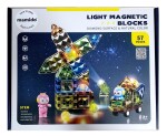 Mamido Mamido Magnetická svietivá stavebnica 57 dielov Diamond Surface