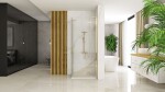 REA/S - Sprchová kabína Hugo 90x100 Gold Brush Dvere: 90 Dvere: 100 KPL-K0841