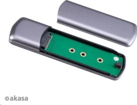 Akasa AKASA externí box pro M.2 SATA/NVMe SSD, USB 3.2 Gen 2, 10Gb/s, hliník