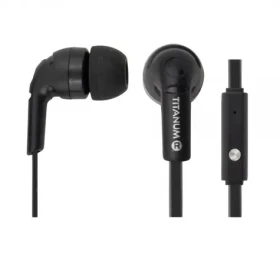 Titanum TH109K čierna / slúchadlá s mikrofónom / 3.5mm jack / 1.2m (TH109K - 5901299919149)