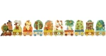DJECO Puzzle Vlak so zvieratkami a číslami